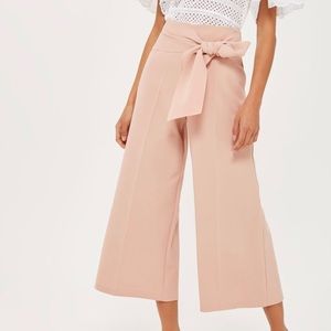 Top Shop Pink Wide Leg Trousers